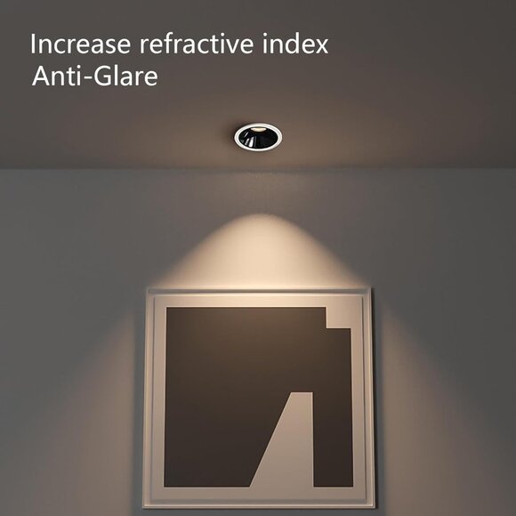 CXWV 3 Inch LED Recessed Downlight,7W Dimmable Anti-Glare Ceiling Light - Picture 8 of 9